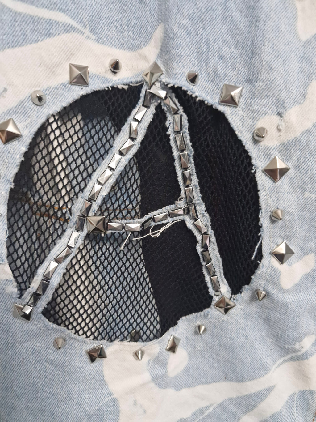 Anarchy studded denim jacket