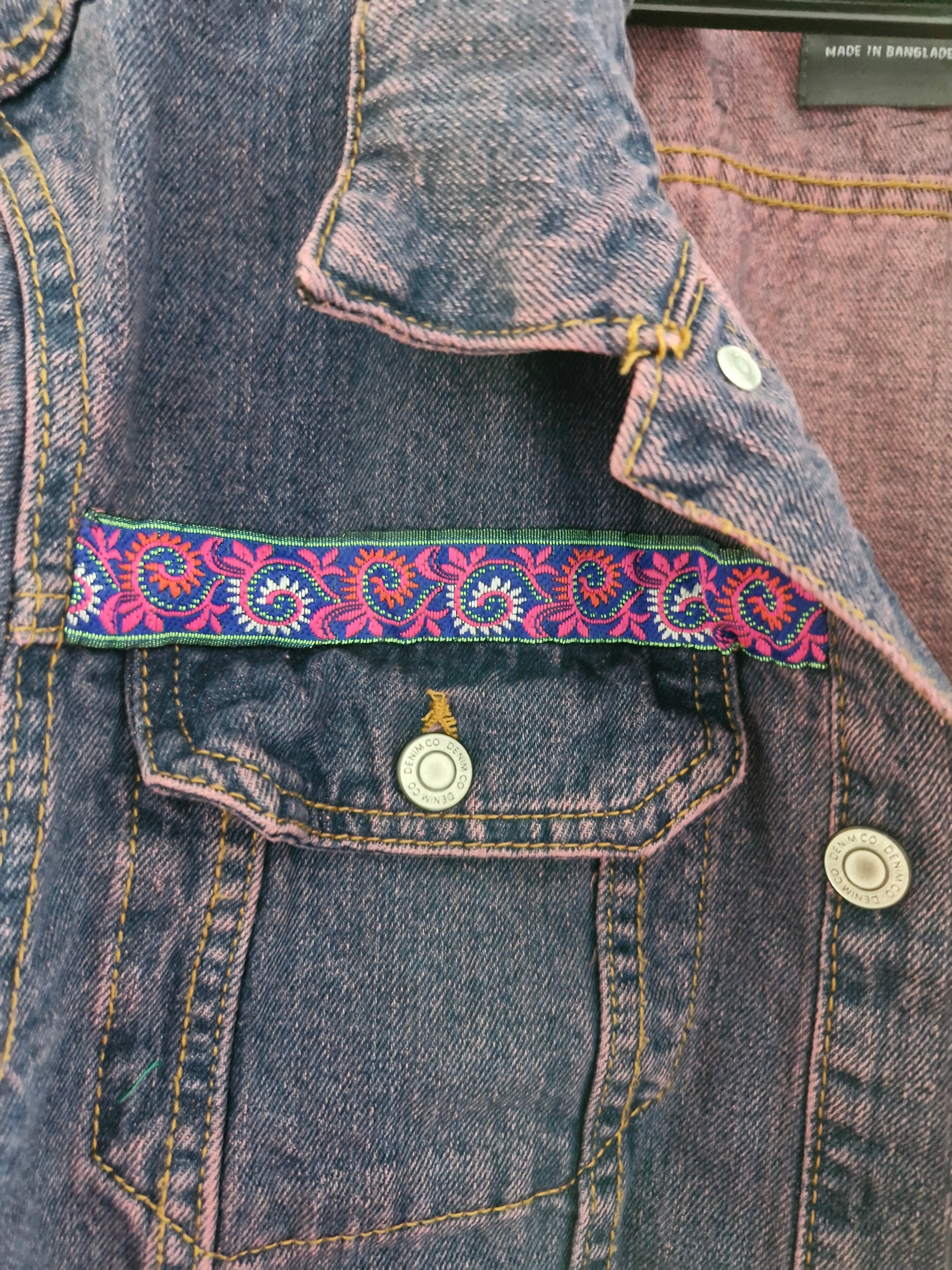 Customised denim jacket