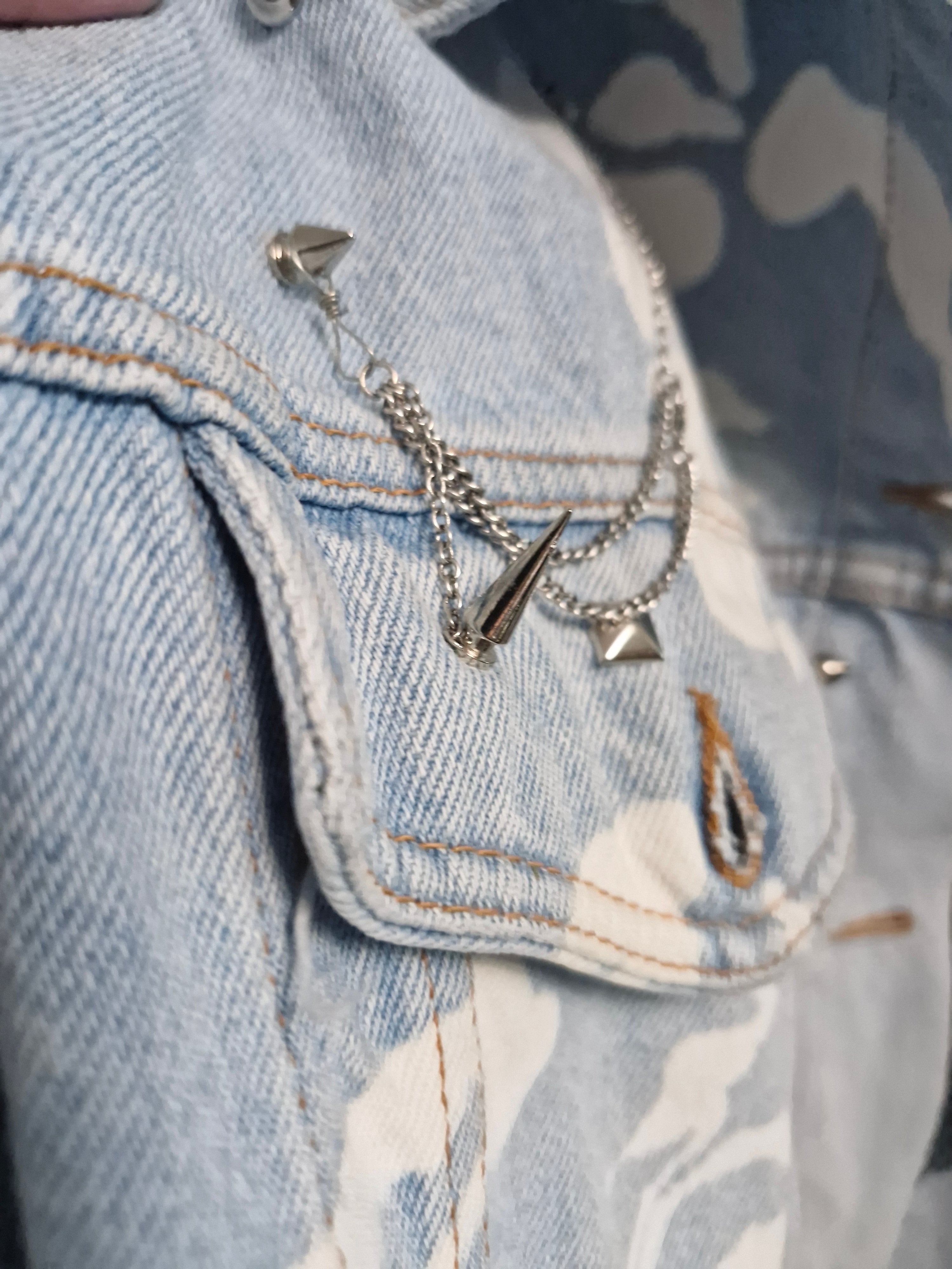 Anarchy studded denim jacket