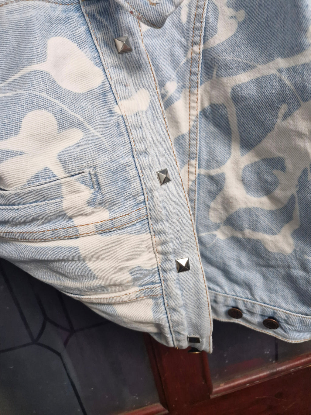 Anarchy studded denim jacket