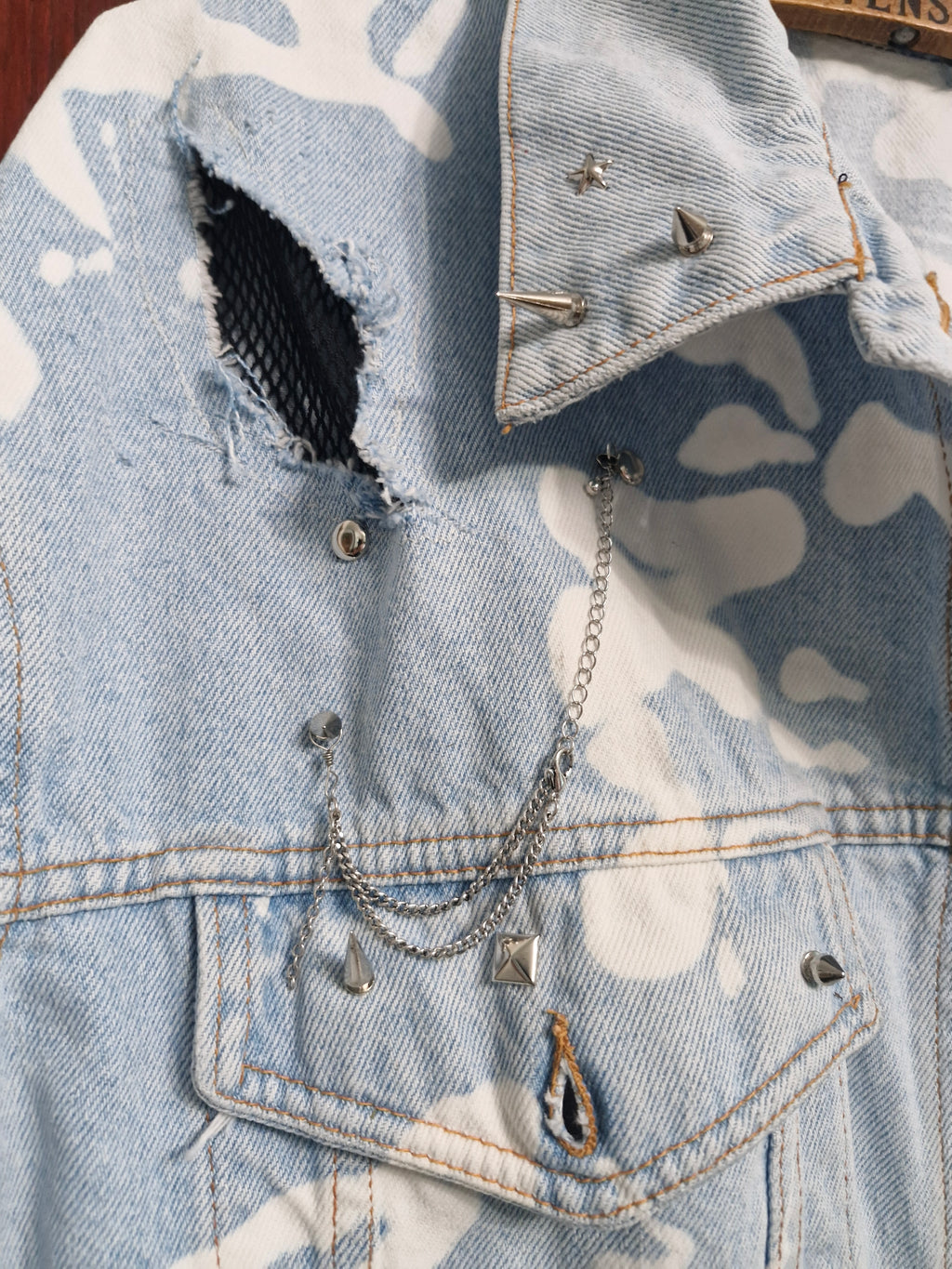 Anarchy studded denim jacket