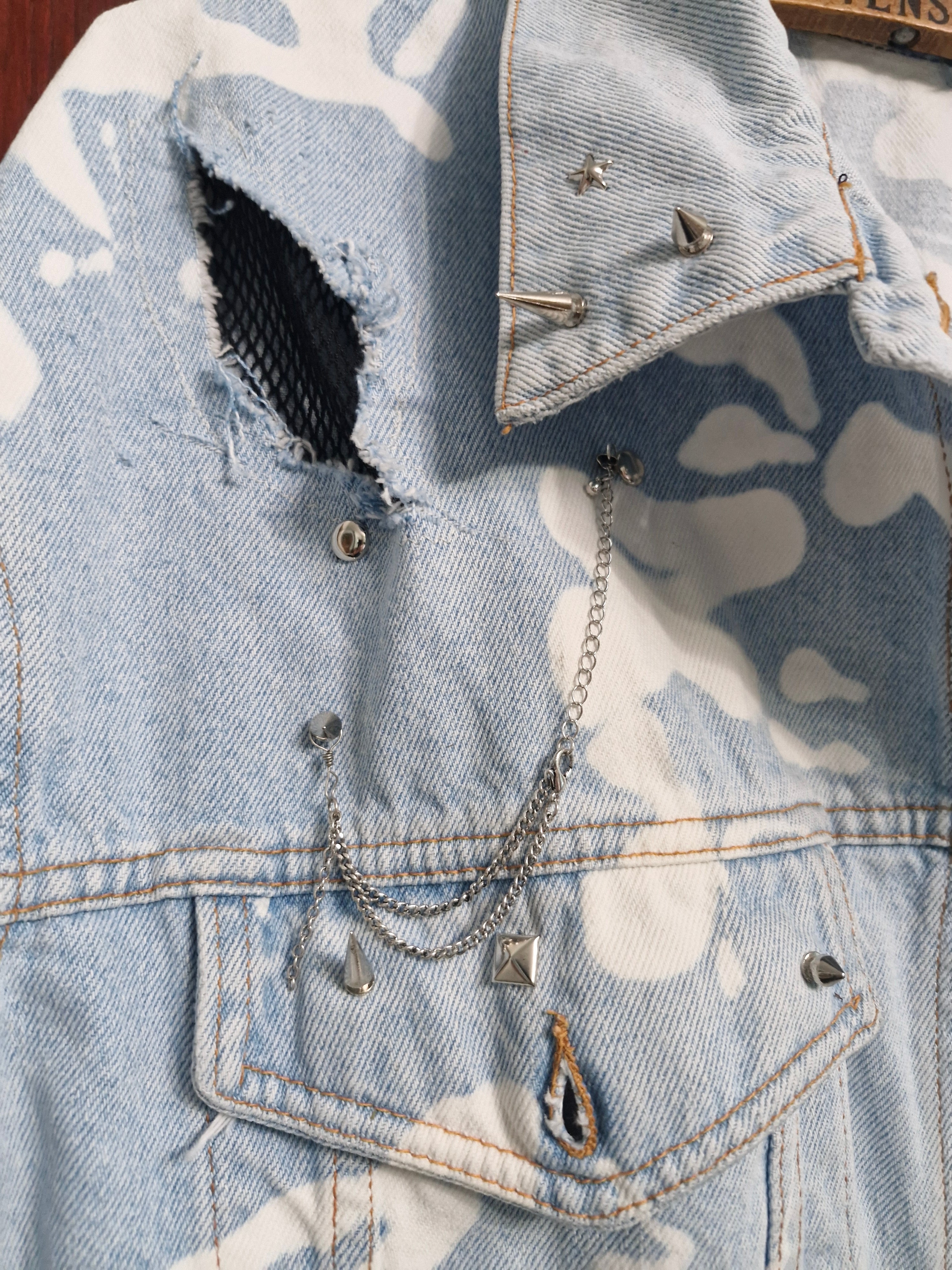 Anarchy studded denim jacket