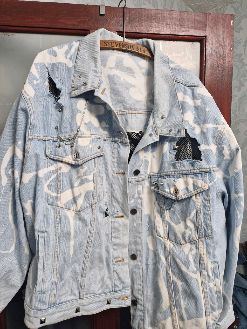Anarchy studded denim jacket
