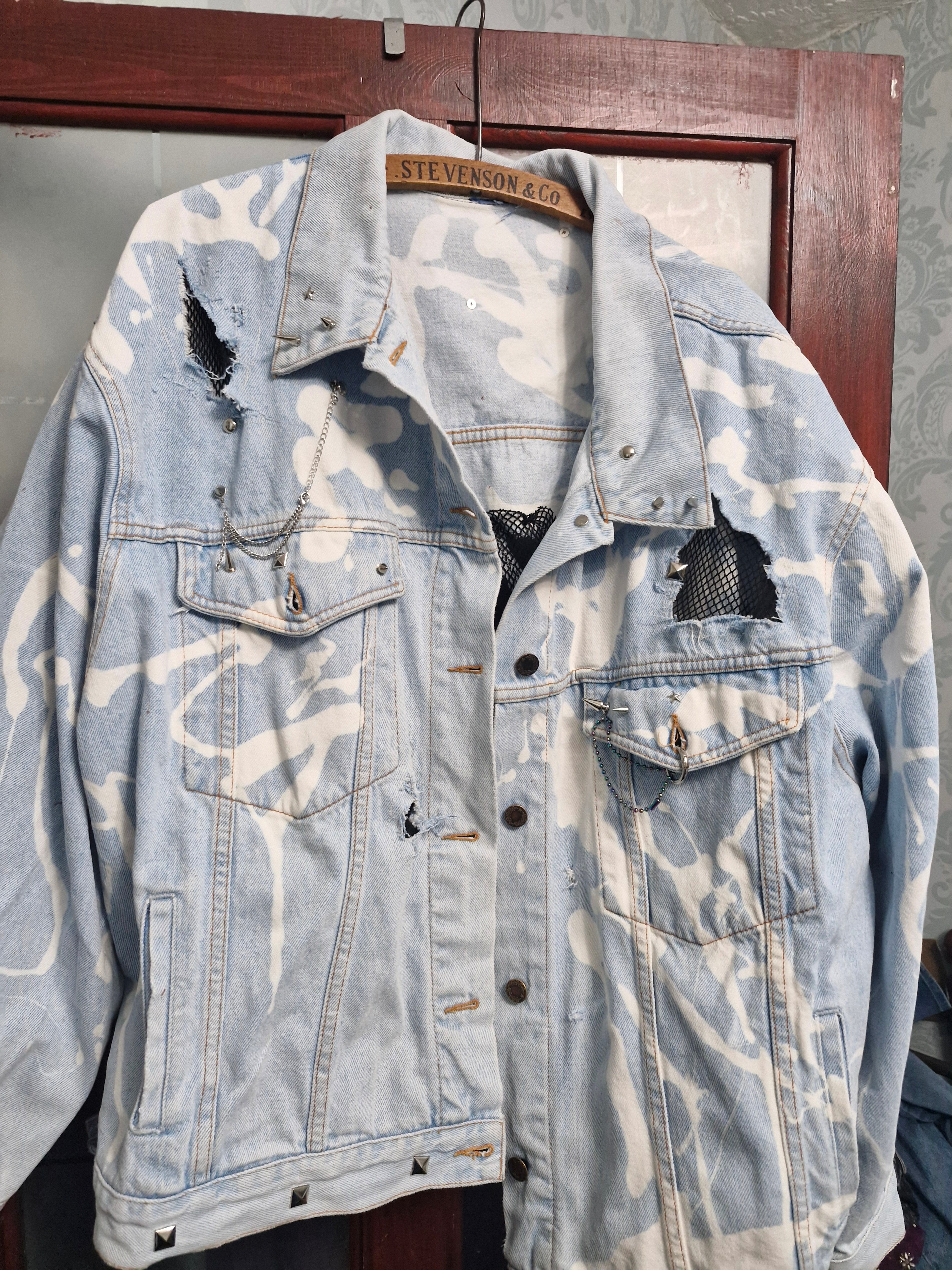 Anarchy studded denim jacket