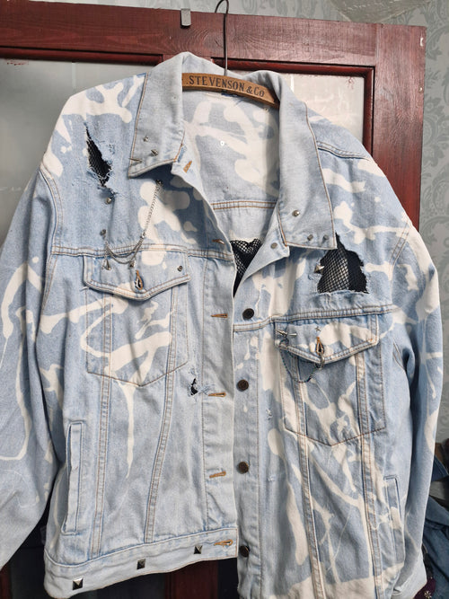 Anarchy studded denim jacket