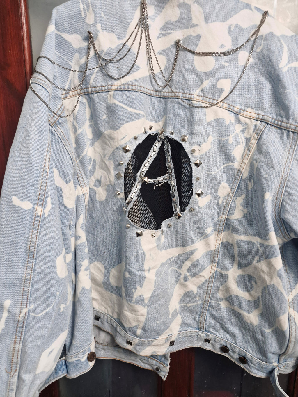 Anarchy studded denim jacket