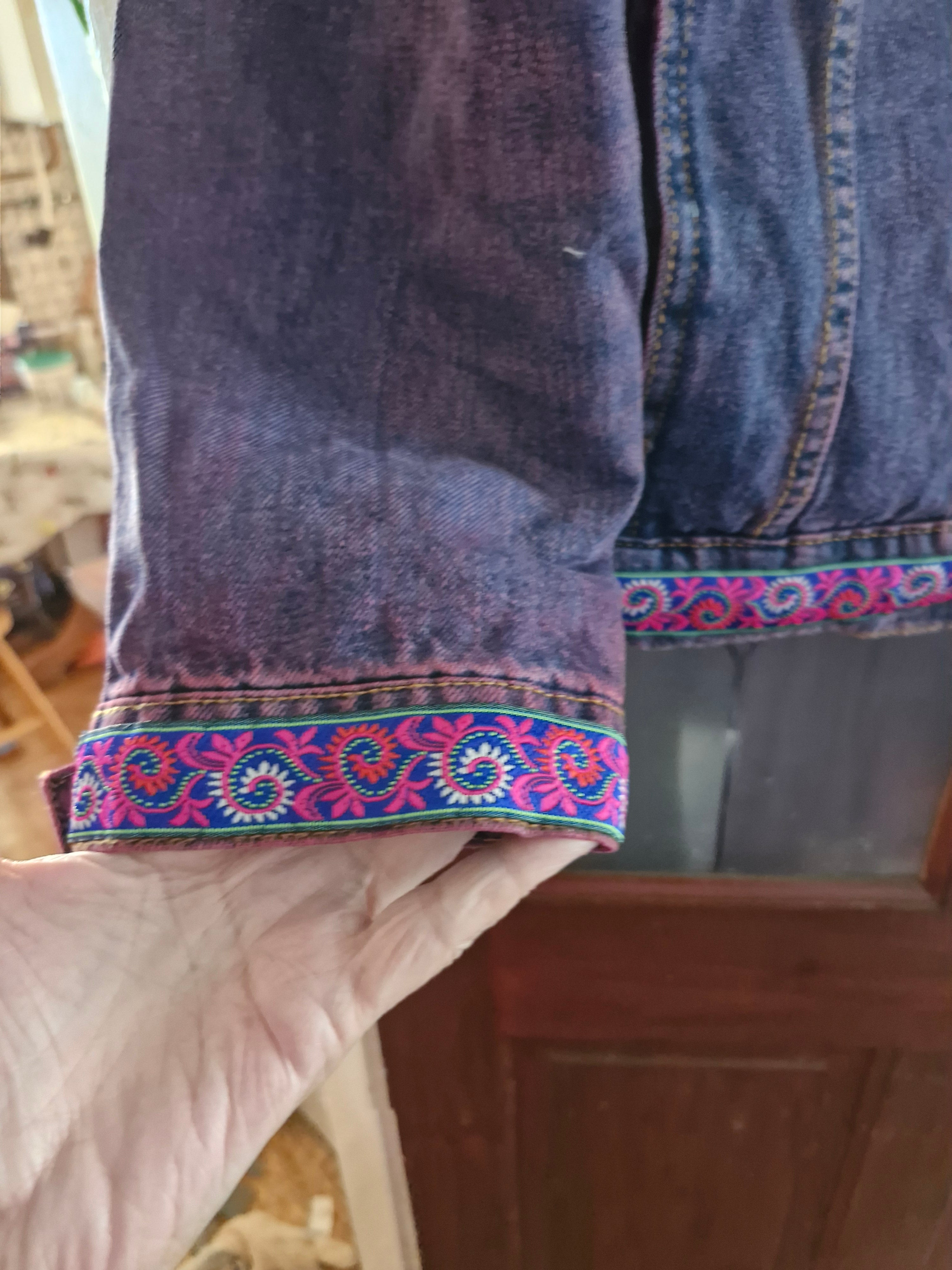 Customised denim jacket