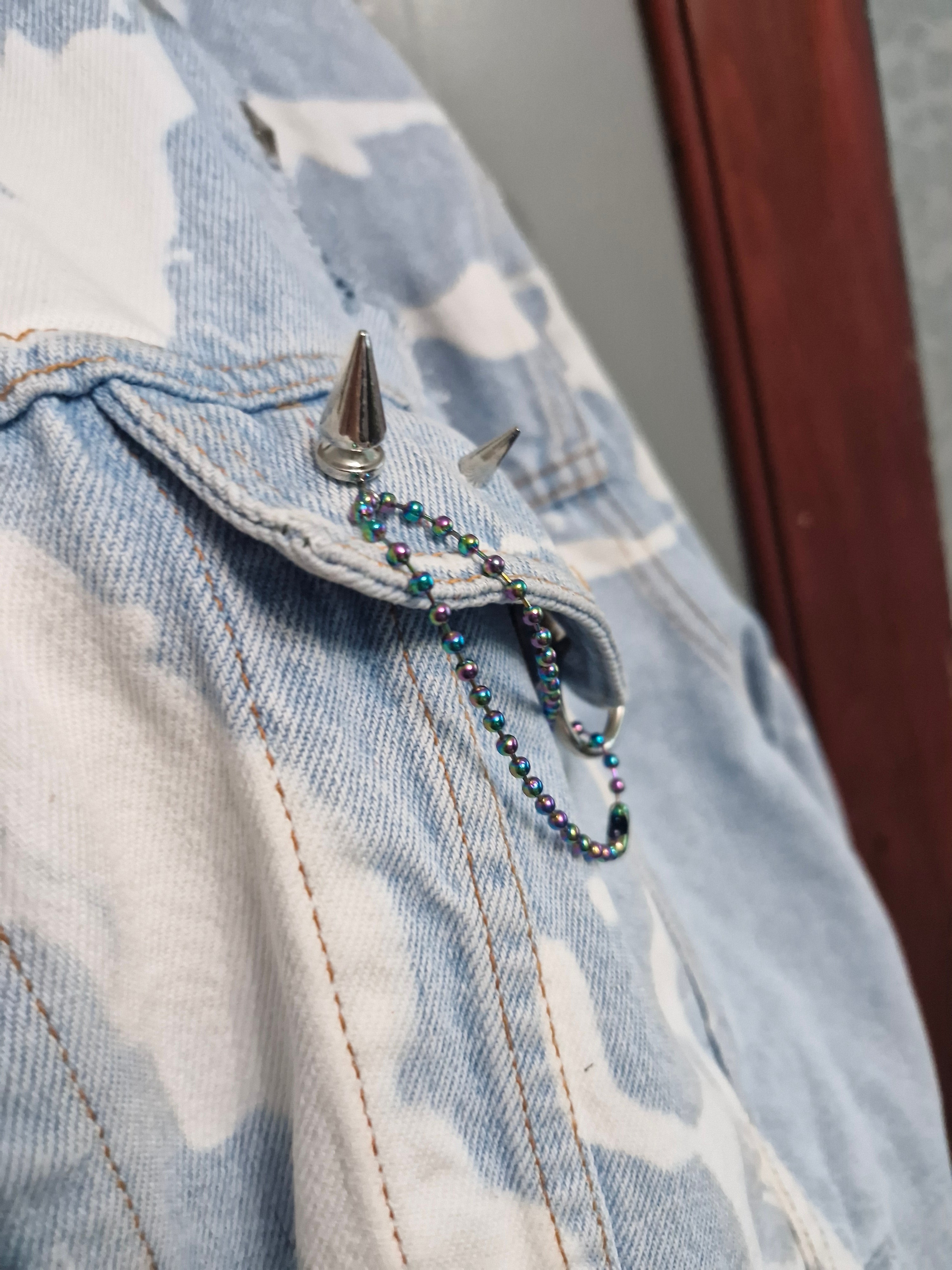 Anarchy studded denim jacket