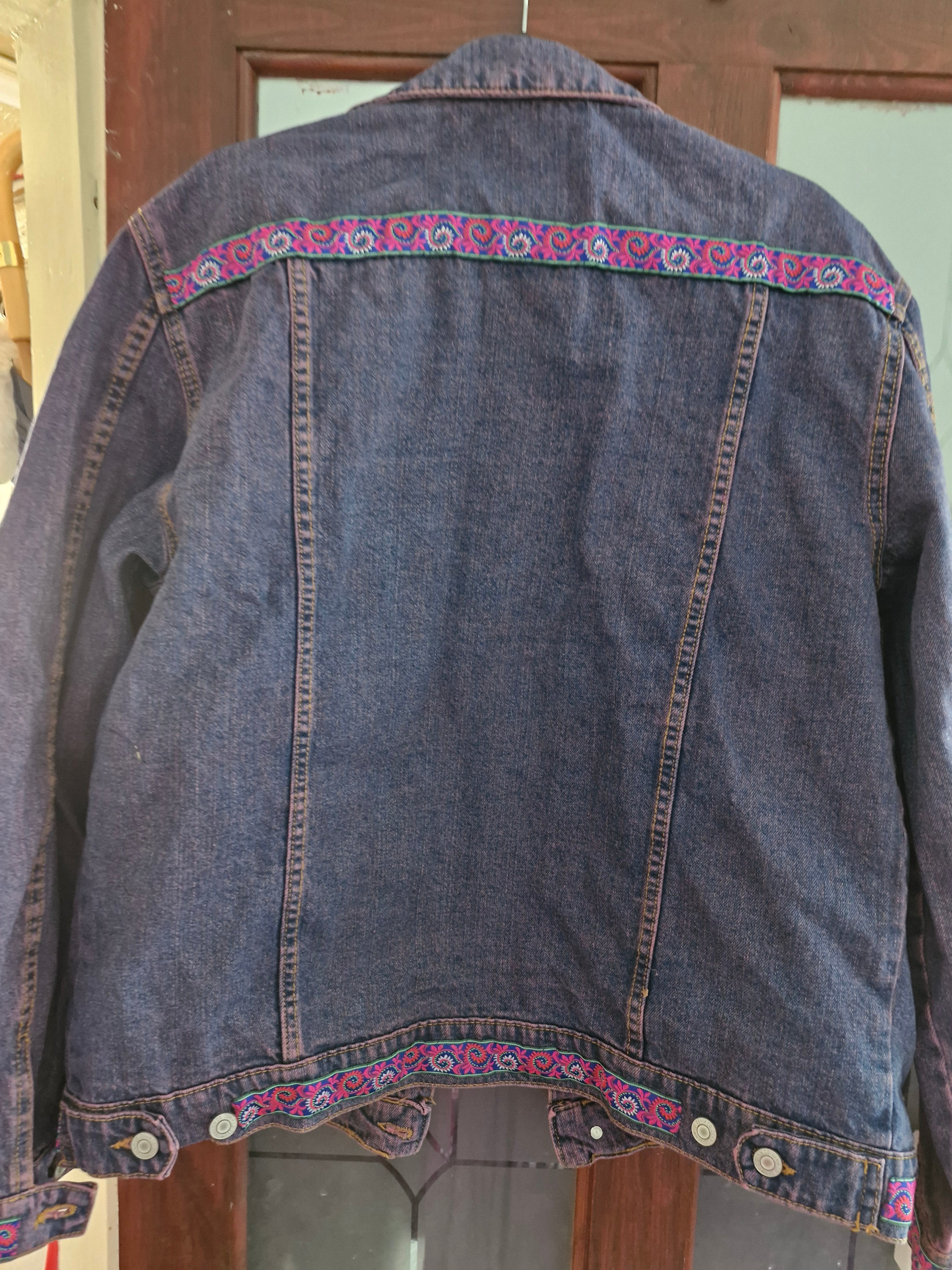 Customised denim jacket